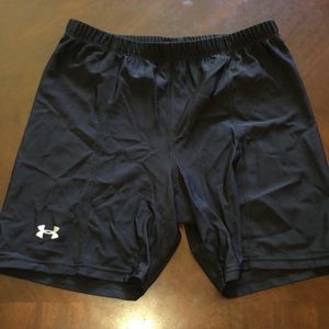 Long Black Under Armour Spandex Shorts